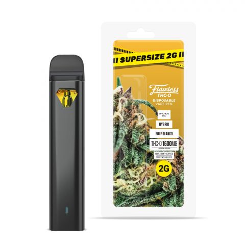 Flawless THC-O Disposable Vape Pen - Sour Mango - 1600MG - Thumbnail 1