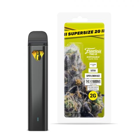Flawless THC-O Disposable Vape Pen - Super Lemon Haze - 1600MG - 1