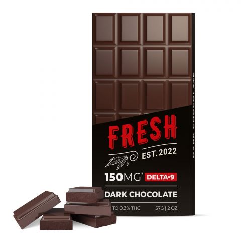 Fresh Delta-9 THC Chocolate Bar - Dark Chocolate - 150MG - 1