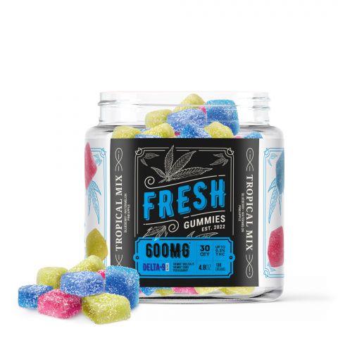 Fresh Delta-9 THC Gummies - Tropical Mix - 600MG - Thumbnail 1