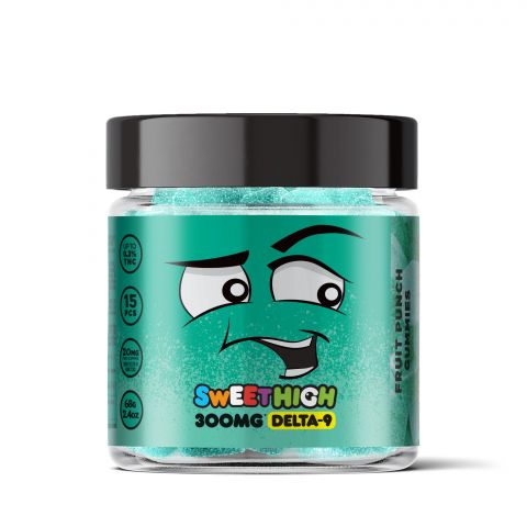 Fruit Punch Gummies - Delta 9 - Sour High - 300mg - Thumbnail 2