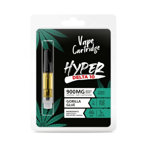 Gorilla Glue Cartridge - Delta 10 THC - Hyper - 900mg (1ml) - Thumbnail 2
