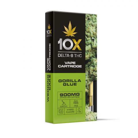 Gorilla Glue Vape Cartridge - Delta 8 THC - 10X - 900mg - Thumbnail 2