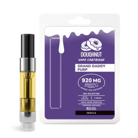 Grand Daddy Purple Cartridge - Active CBD - Enzactiv - Doughnut Active CBD - 920mg - Thumbnail 1