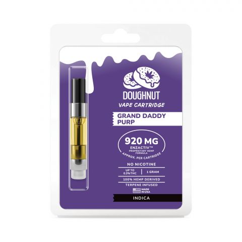 Grand Daddy Purple Cartridge - Active CBD - Enzactiv - Doughnut Active CBD - 920mg - Thumbnail 2