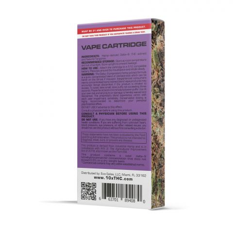 Grand Daddy Purple Cartridge - Delta 8 THC - 10X - 900mg - Thumbnail 3