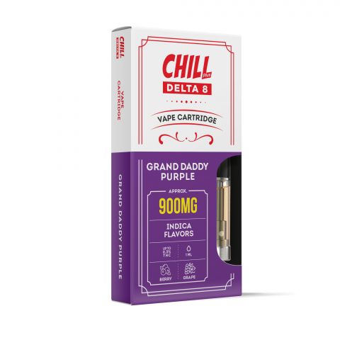 Grand Daddy Purple Cartridge - Delta 8 THC - Chill - 900mg (1ml) - Thumbnail 2