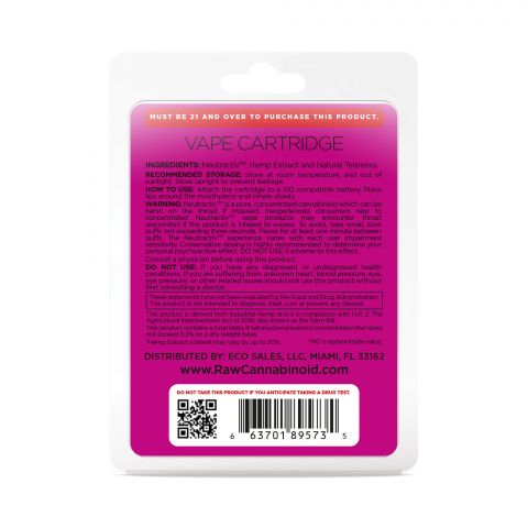 Grape Ape Cartridge - Active CBD - RAW - 800mg - Thumbnail 3