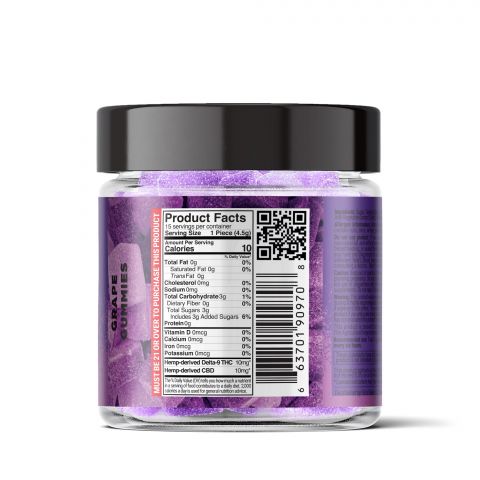 Grape Gummies - Delta 9 - Sour High - 300mg - Thumbnail 3