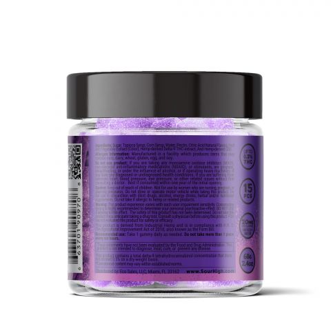 Grape Gummies - Delta 9 - Sour High - 300mg - Thumbnail 4