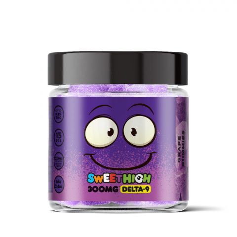 Grape Gummies - Delta 9 - Sour High - 300mg - Thumbnail 2