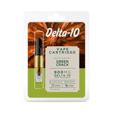 Green Crack Cartridge - Delta 10 - Buzz - 900mg - Thumbnail