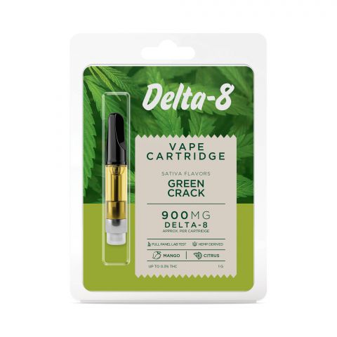 Green Crack Cartridge - Delta 8 - Buzz - 900mg - Thumbnail