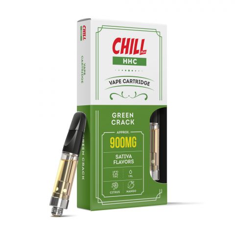 Green Crack Cartridge - HHC - Chill Plus - 900MG - Thumbnail 1