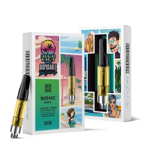 Green Crack Cartridge - HHC - Miami High - 900MG - 1