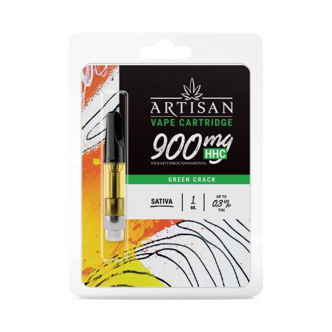 Green Crack Cartridge - HHC THC - Artisan - 900mg - Thumbnail 2