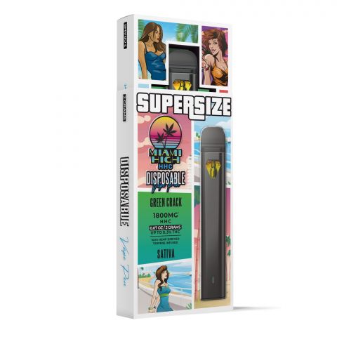 Green Crack HHC Vape Pen - Disposable - Miami High - 1800MG - Thumbnail 3