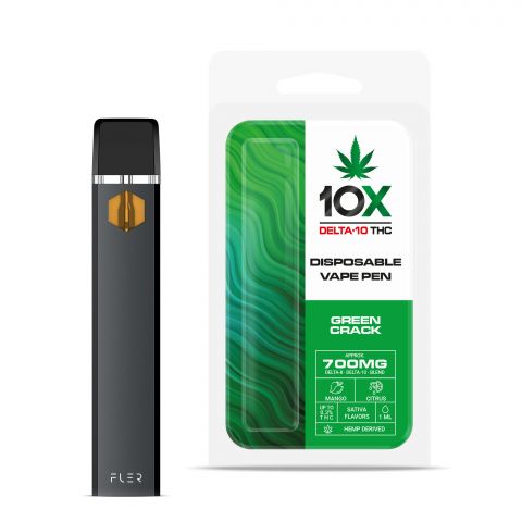 Green Crack Vape Pen - Delta 10 THC - Disposable - 10X - 700mg - 1