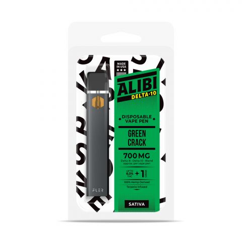 Green Crack Vape Pen - Delta 10 THC - Disposable - Alibi - 700mg - Thumbnail 2