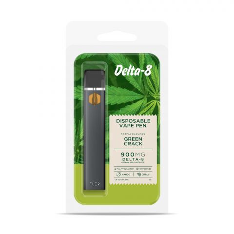 Green Crack Vape Pen - Delta 8 - Disposable - Buzz - 900mg