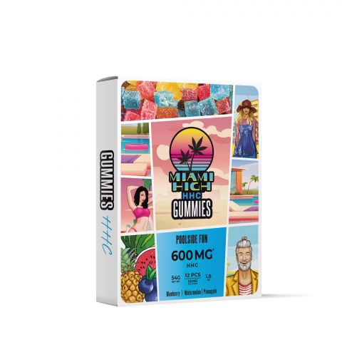 HHC Gummies - Poolside Fun - Miami High - 600MG - 2