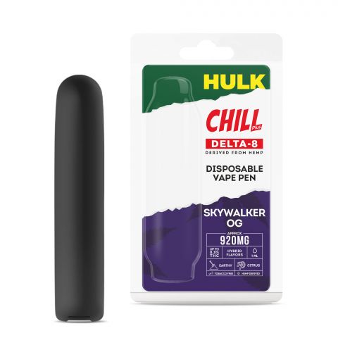 HULK Delta-8 Disposable Vape Pen by Chill Plus -Skywalker - 920MG - 1