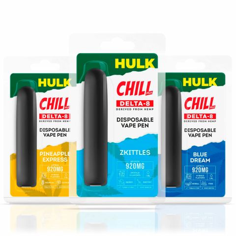 Hulk Delta-8 THC Vape Pens 3 Pack Bundle - Thumbnail 1