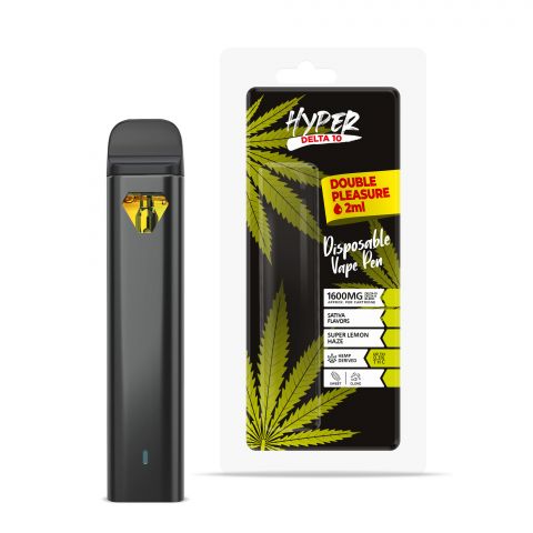 Hyper Delta-10 Disposable Vape Pen - Super Lemon Haze - 1600MG - Thumbnail 1