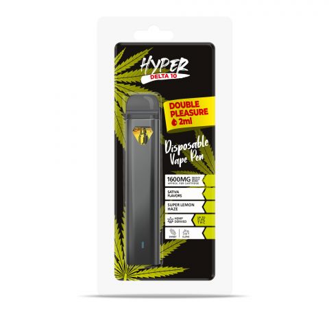 Hyper Delta-10 Disposable Vape Pen - Super Lemon Haze - 1600MG - Thumbnail 2