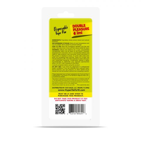 Hyper Delta-10 Disposable Vape Pen - Super Lemon Haze - 1600MG - Thumbnail 3