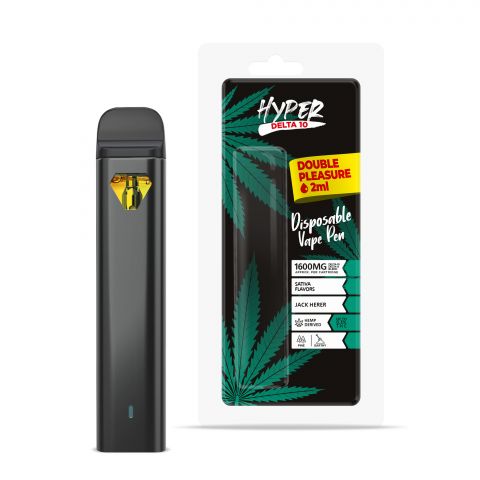 Jack Herer Disposable Vape Pen - Delta 10 THC - Hyper - 1600mg - 1