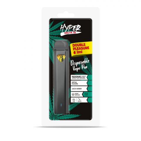 Jack Herer Disposable Vape Pen - Delta 10 THC - Hyper - 1600mg - 2