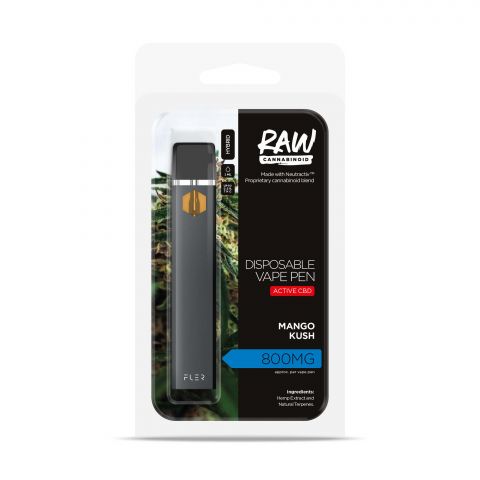 Mango Kush Vape - Active CBD - Disposable - Raw - 800mg - Thumbnail 2