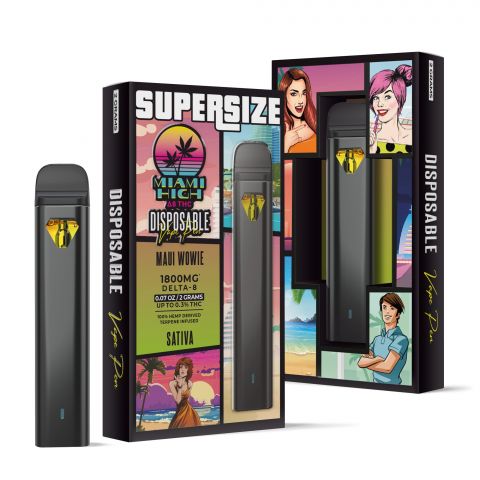 Maui Wowie Delta 8 THC Vape Pen - Disposable - Miami High - 1800MG - 1