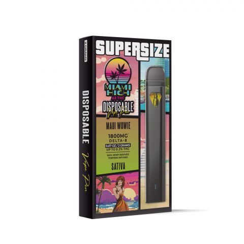 Maui Wowie Delta 8 THC Vape Pen - Disposable - Miami High - 1800MG - Thumbnail 2