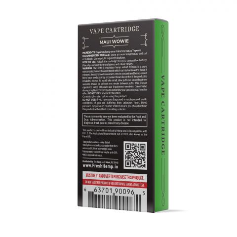 Maui Wowie Vape Cartridge - Delta 8 THC - Fresh - 900MG - Thumbnail 3
