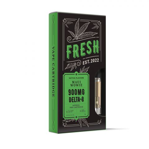 Maui Wowie Vape Cartridge - Delta 8 THC - Fresh - 900MG - Thumbnail 2