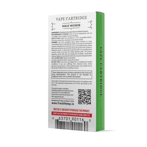 Maui Wowie Vape Cartridge - HHC - Fresh - 900MG - Thumbnail 3