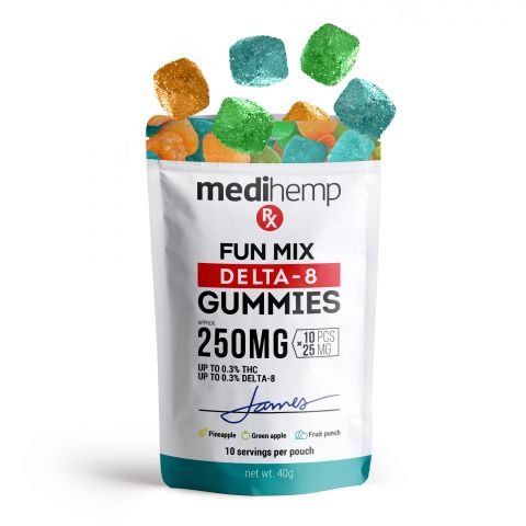 MediHemp RX Delta-8 THC Gummies - Fun Mix - 250X - Thumbnail 3