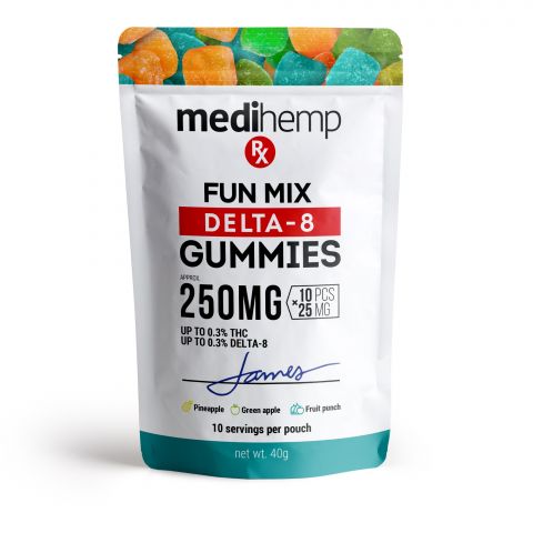 MediHemp RX Delta-8 THC Gummies - Fun Mix - 250X - 2