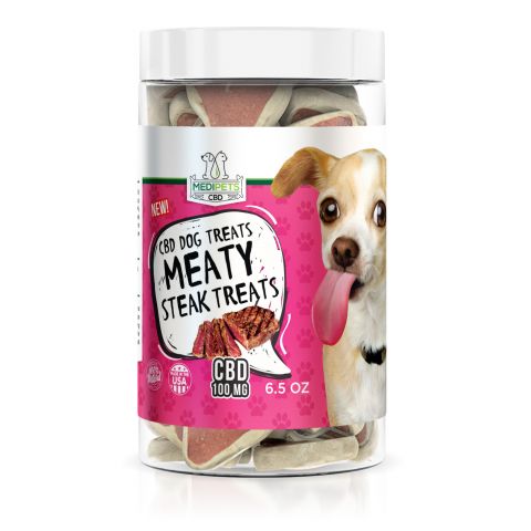 CBD Dog Treats - Meaty Steak Treats - 100mg - MediPets - Thumbnail 2