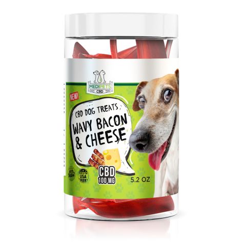 CBD Dog Treats - Wavy Bacon & Cheese Bites - 100mg - MediPets - 2