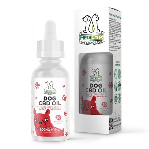 CBD Oil for Large Dogs - 600mg - MediPets - Thumbnail 1