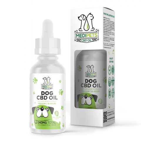 MediPets CBD Oil for Medium Dogs - 240MG - Thumbnail 1