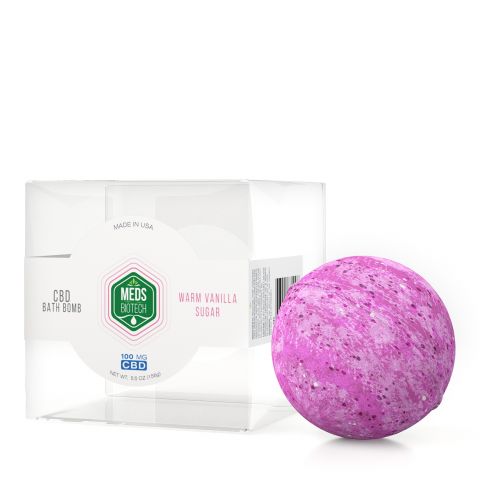 Meds Biotech CBD Bath Bomb - Warm Vanilla Sugar - 100mg - 1