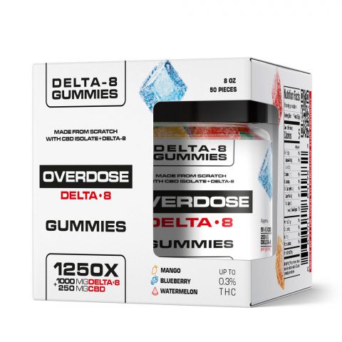 OVERDOSE CBD & Delta-8 THC Gummies - 1250X - 4