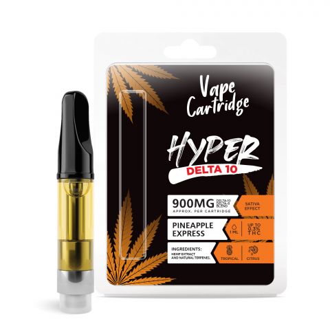 Pineapple Express Cartridge - Delta 10 THC - Hyper - 900mg (1ml) - 1