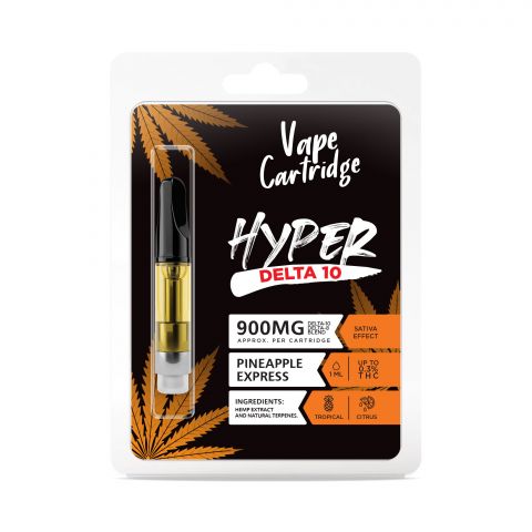 Pineapple Express Cartridge - Delta 10 THC - Hyper - 900mg (1ml) - Thumbnail 2
