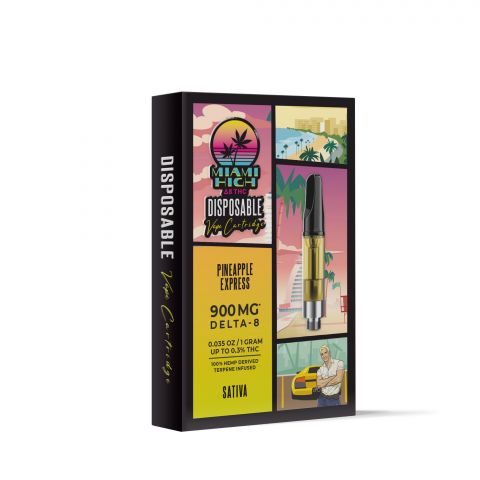 Pineapple Express Cartridge - Delta 8 THC - Miami High - 900MG - Thumbnail 2