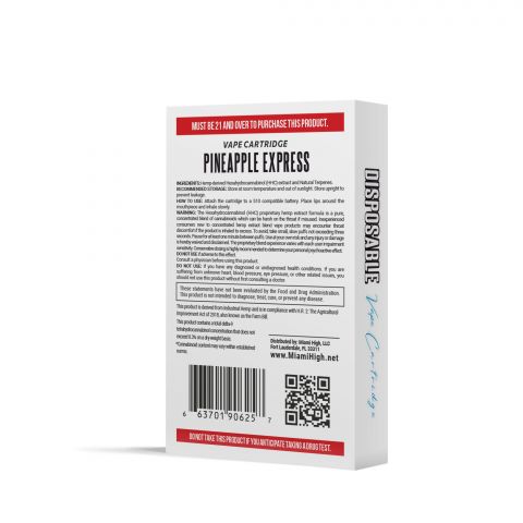 Pineapple Express Cartridge - HHC - Miami High - 900MG - Thumbnail 4